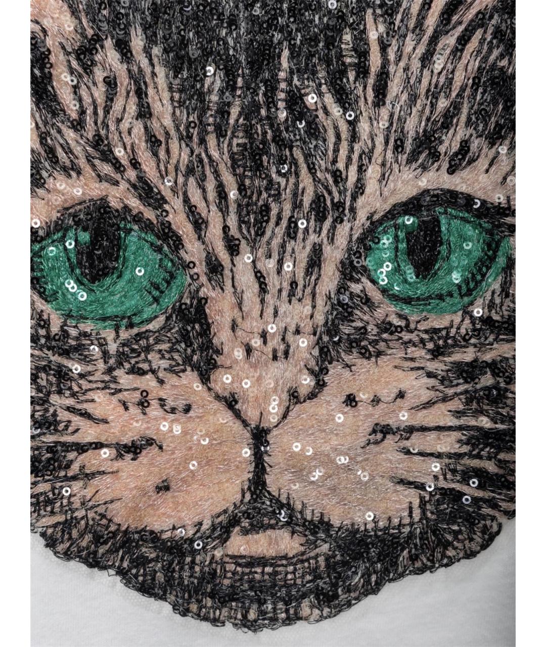 GUCCI Белая хлопковая футболка, фото 3