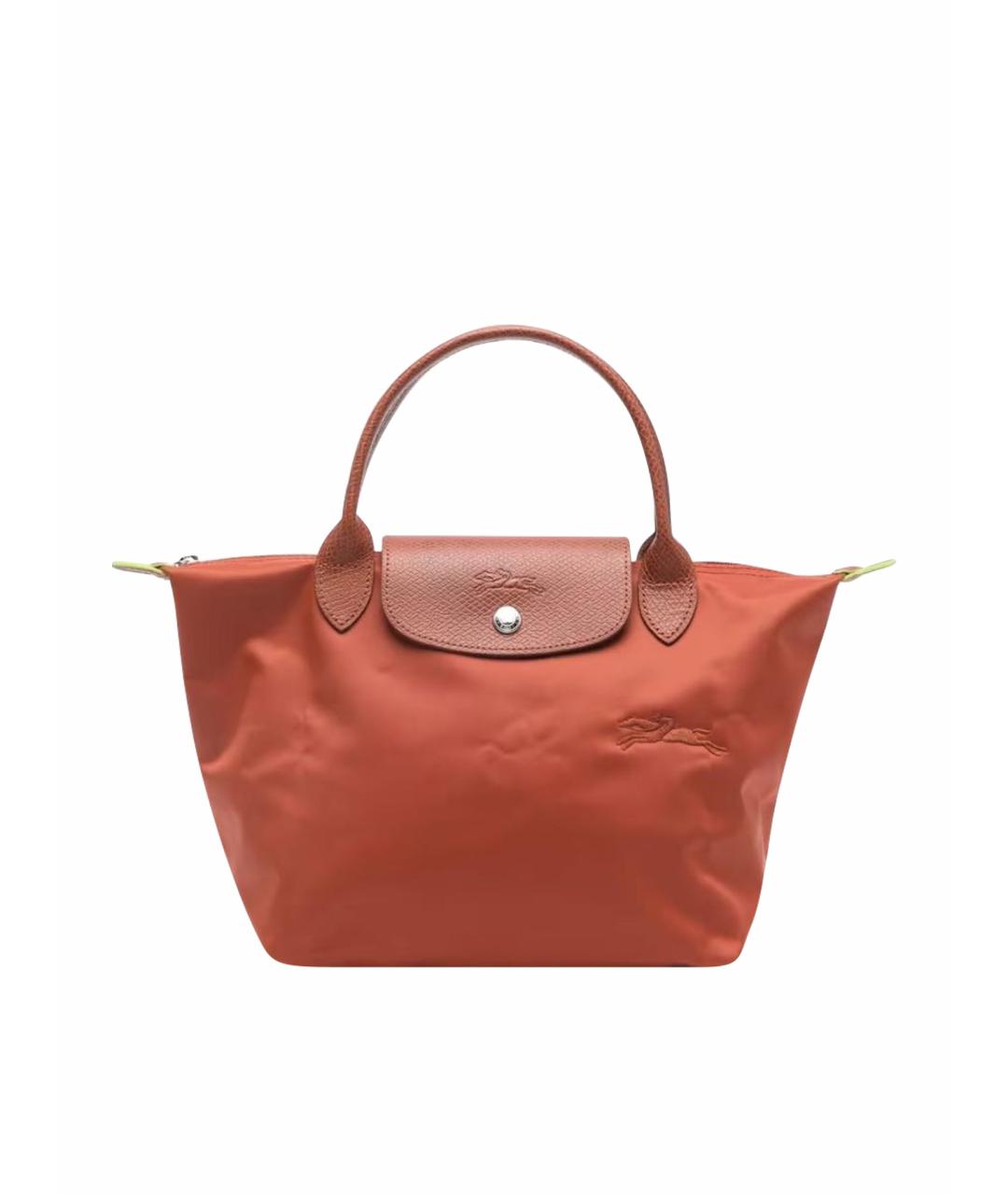 LONGCHAMP Бордовая тканевая сумка тоут, фото 1