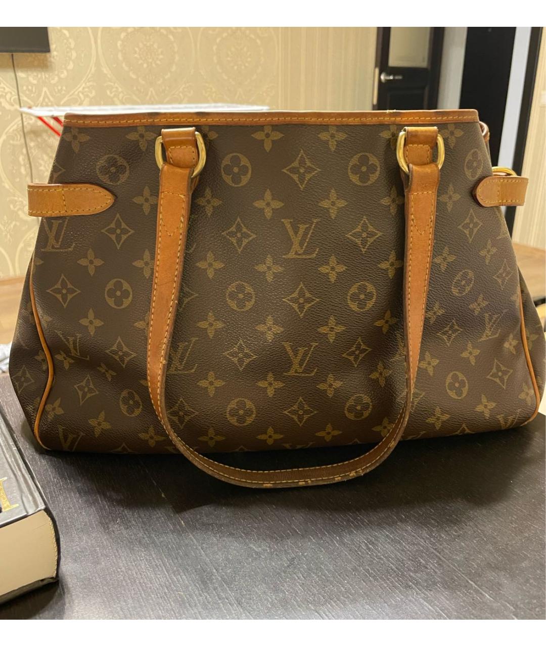 LOUIS VUITTON Коричневая сумка тоут, фото 9