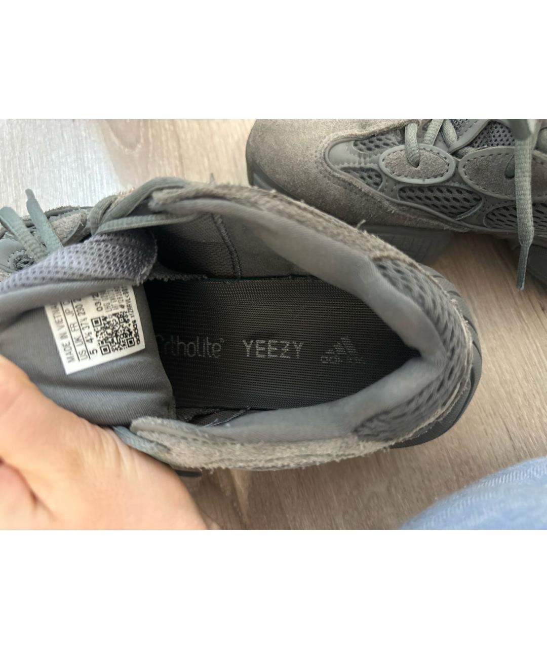 ADIDAS YEEZY Серые текстильные кроссовки, фото 7