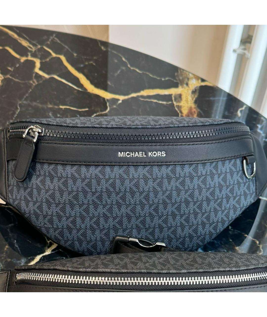 MICHAEL KORS Темно-синяя поясная сумка, фото 5