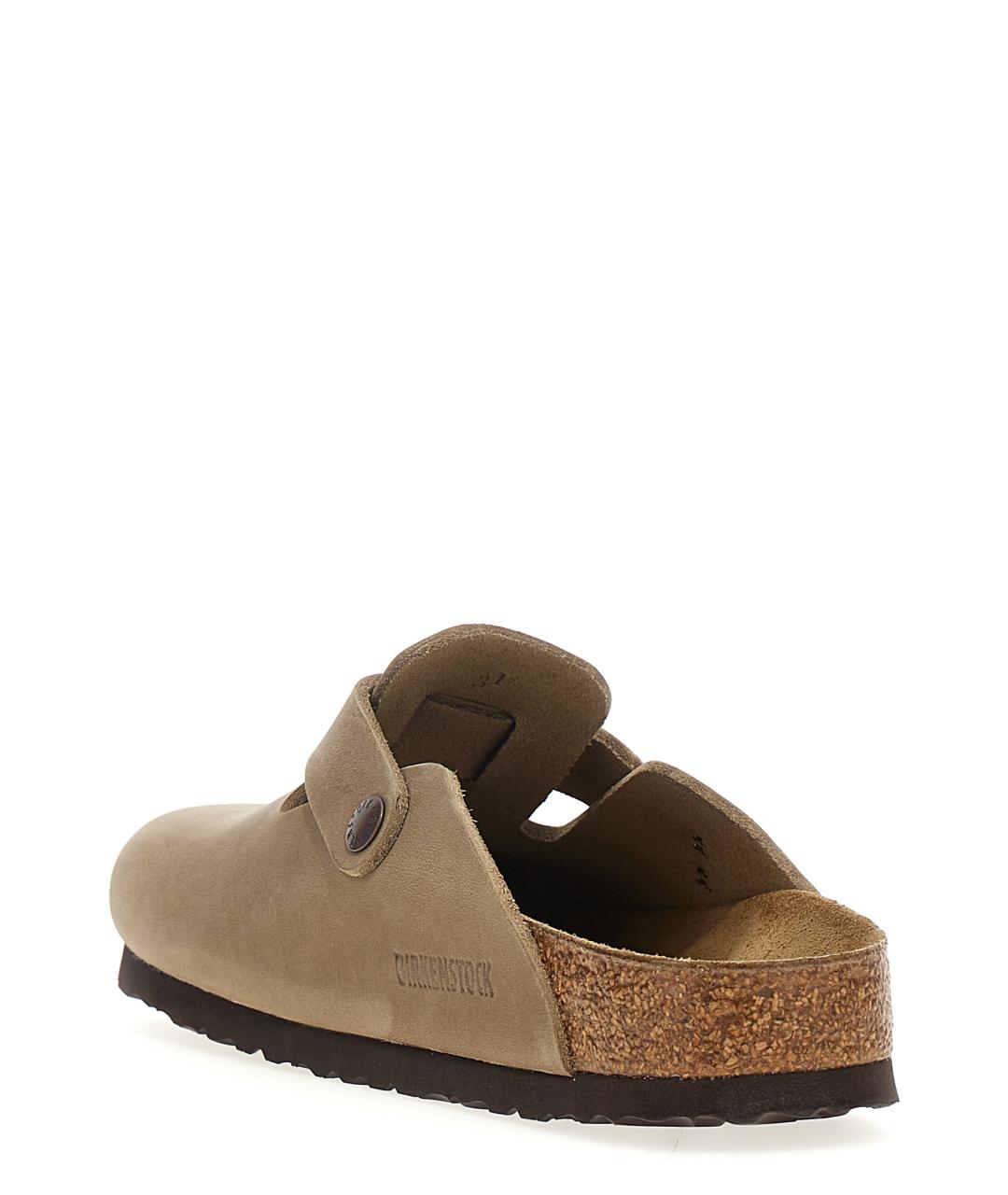 BIRKENSTOCK Коричневые кожаные мюли, фото 3