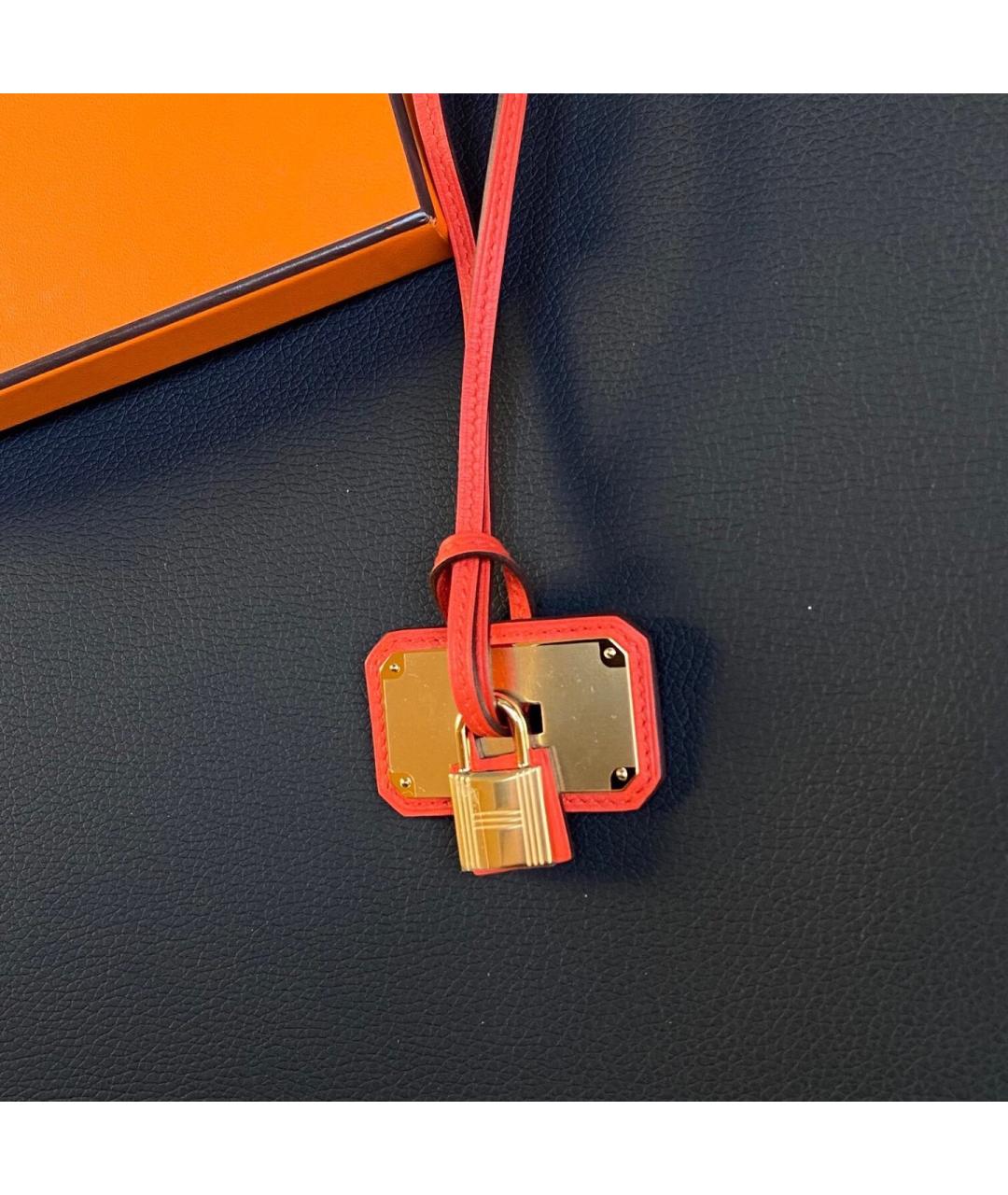 HERMES Оранжевый брелок, фото 5