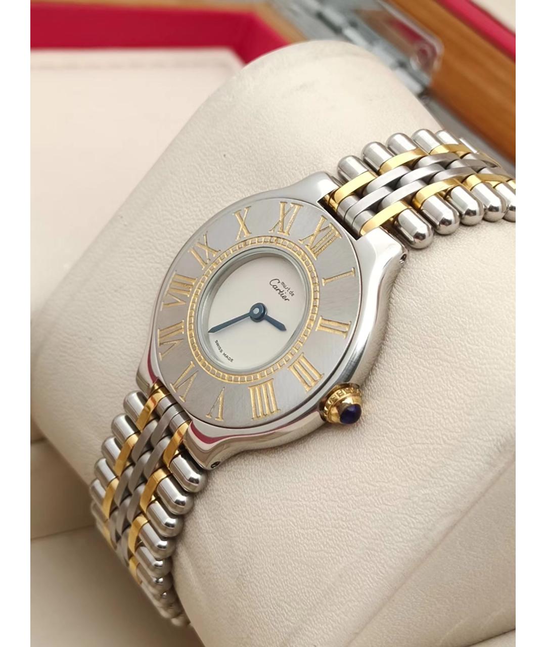 CARTIER Белые часы, фото 2