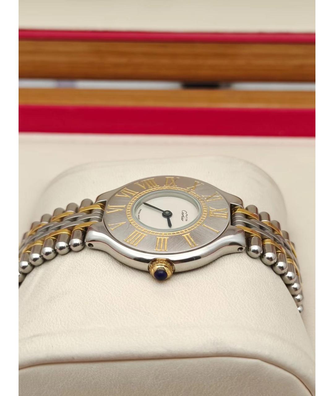 CARTIER Белые часы, фото 5