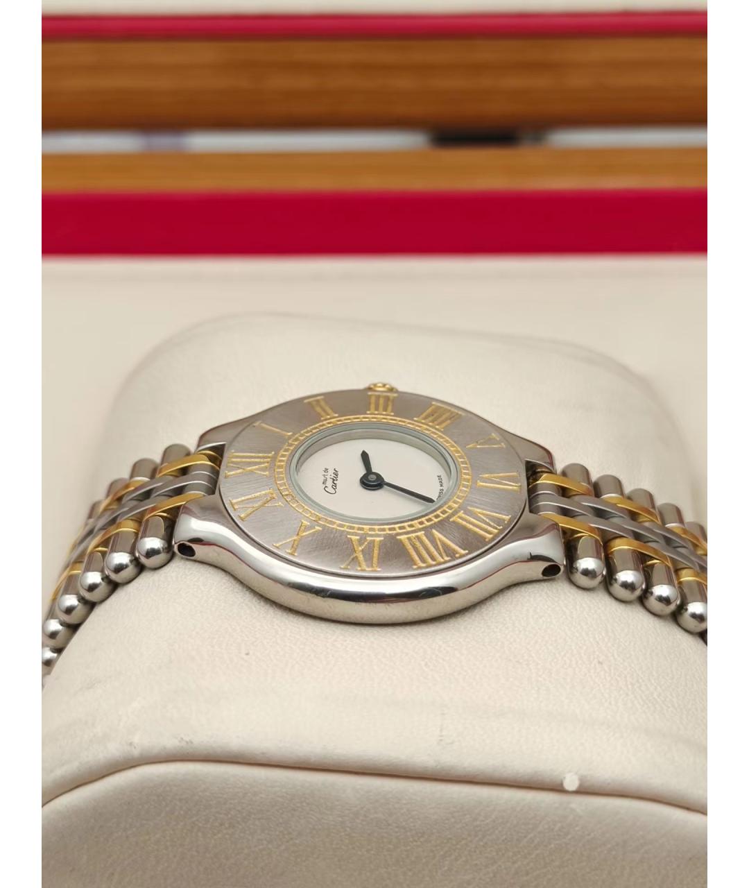 CARTIER Белые часы, фото 6