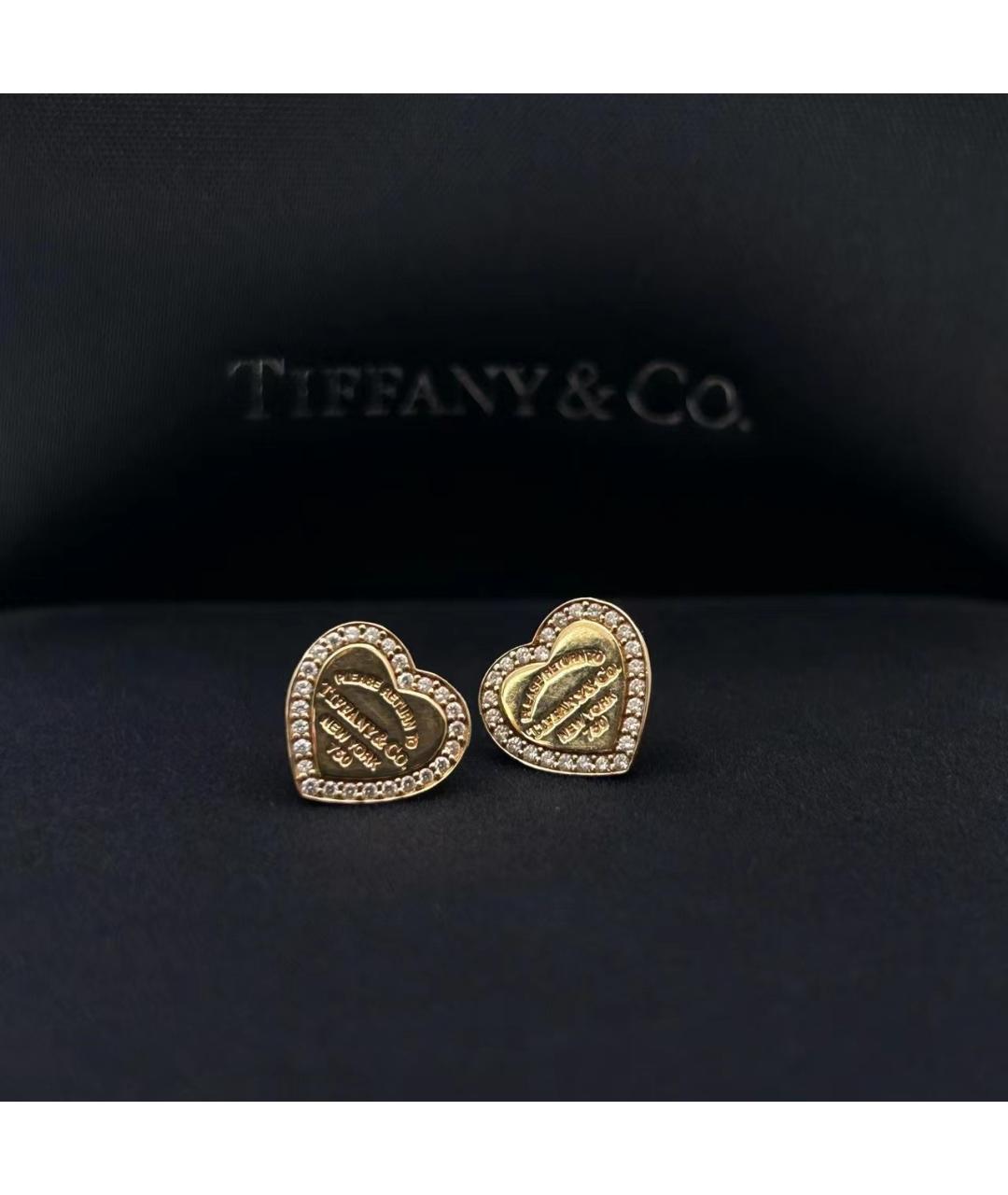 TIFFANY&CO Золотые серьги из желтого золота, фото 4