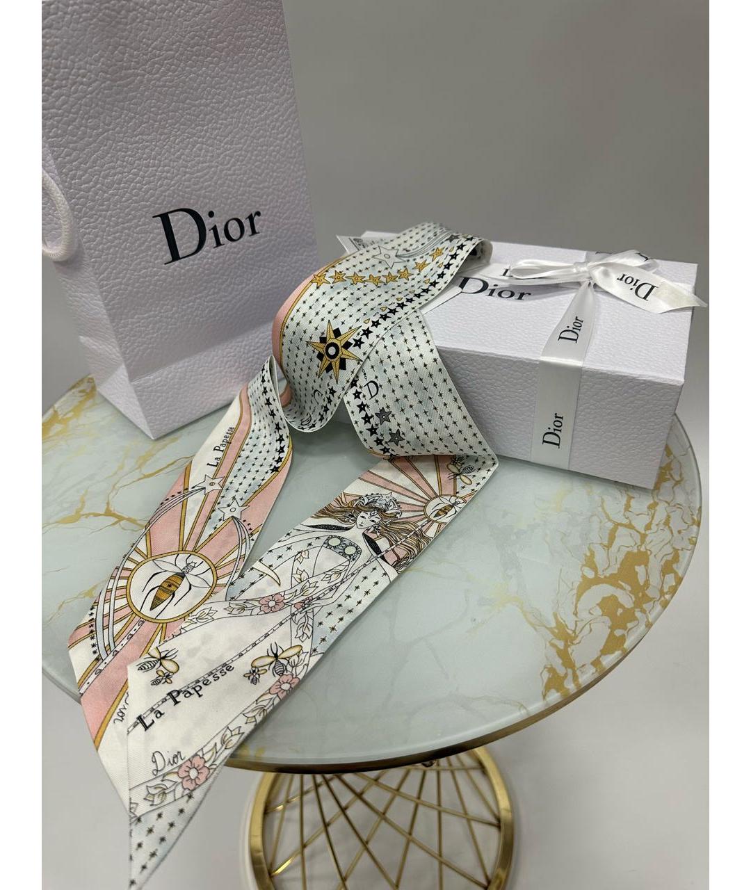 CHRISTIAN DIOR Мульти шелковый платок, фото 5