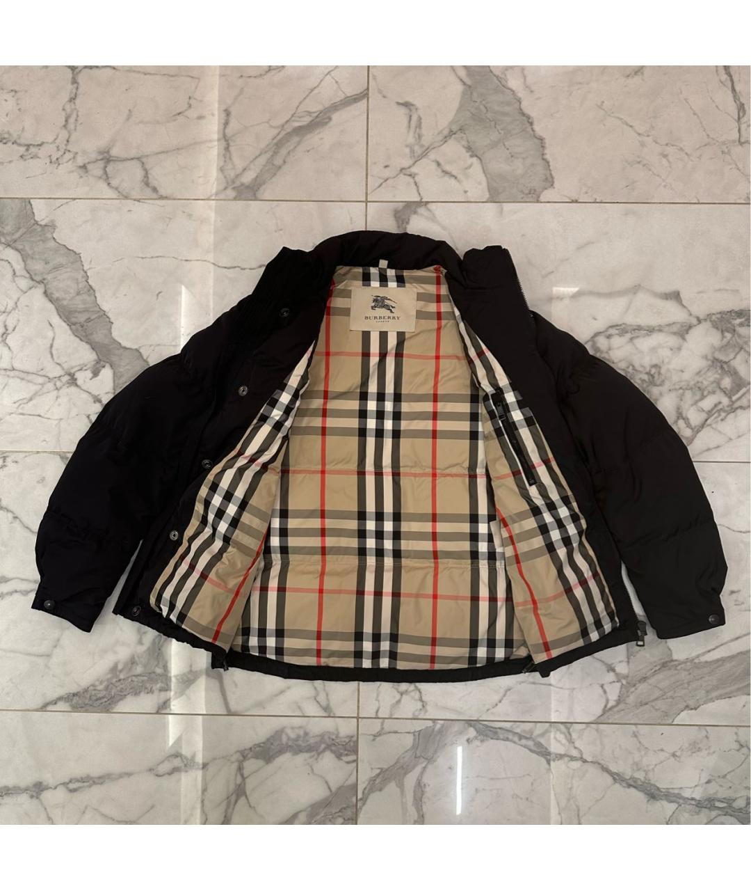 BURBERRY Черный пуховик, фото 4