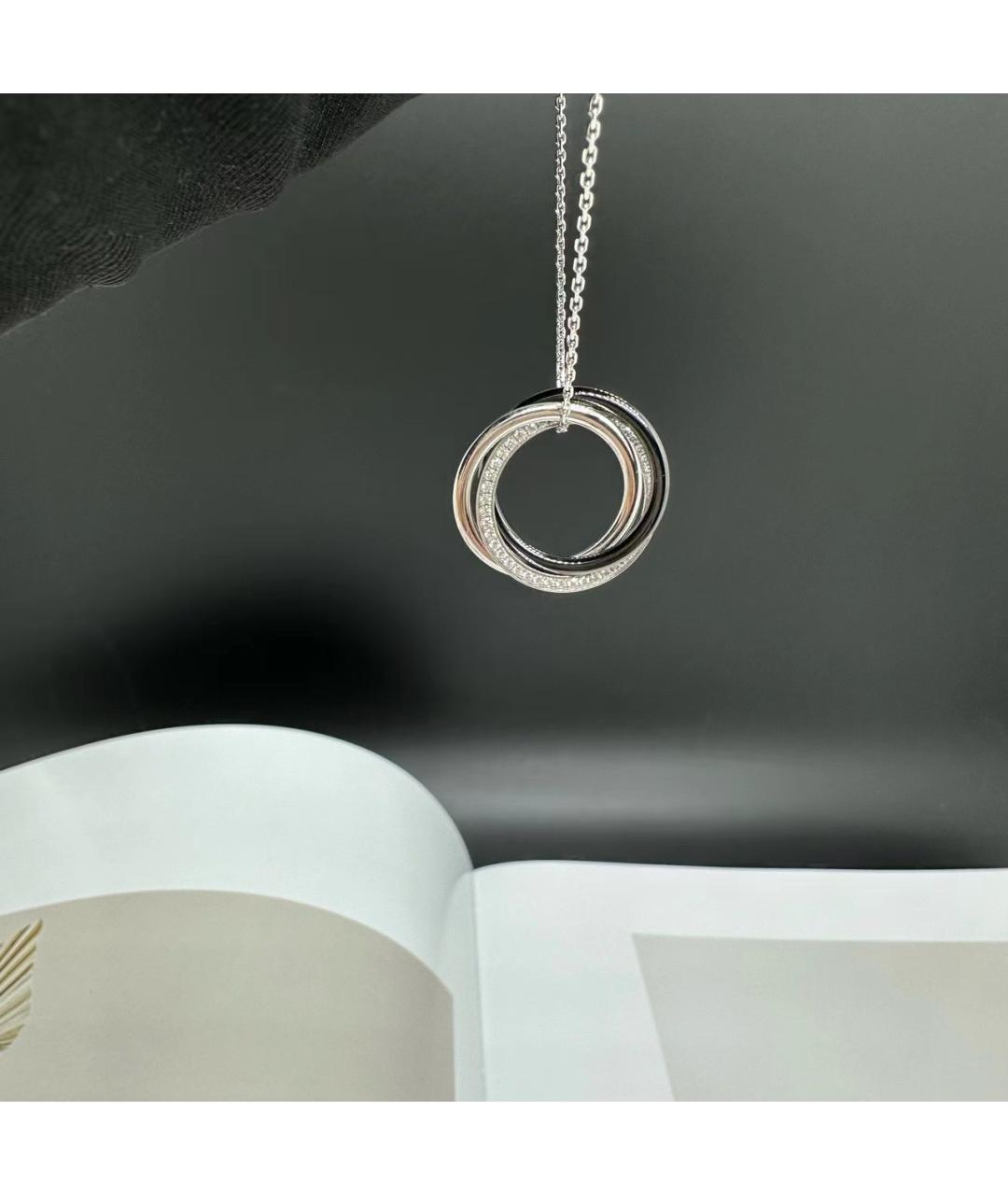 CARTIER Серебряное колье из белого золота, фото 3