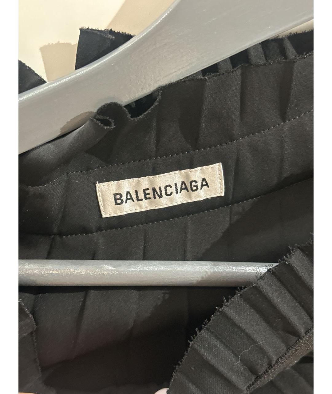 BALENCIAGA Черная юбка миди, фото 3