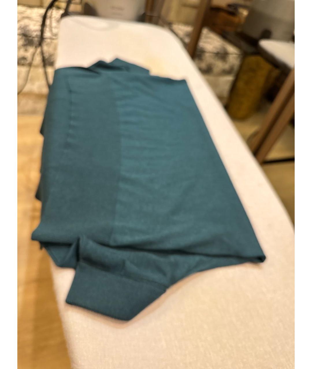 MAX MARA Бирюзовый кашемировый джемпер / свитер, фото 4