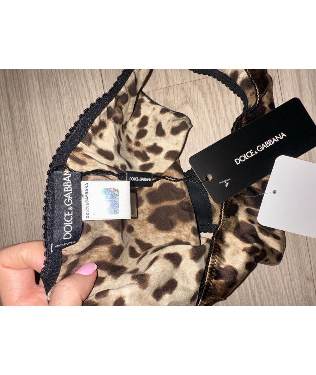 DOLCE&GABBANA Коричневые трусы, фото 3