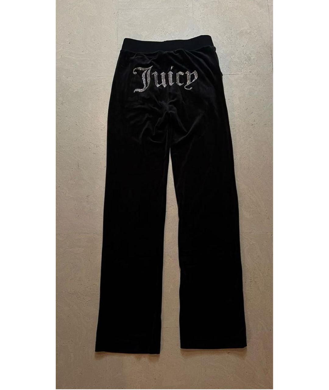 JUICY COUTURE Черные полиэстеровые спортивные брюки и шорты, фото 2