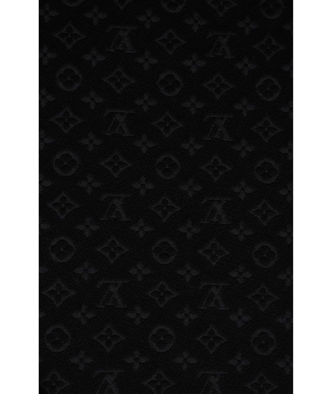 LOUIS VUITTON Черный шарф, фото 2