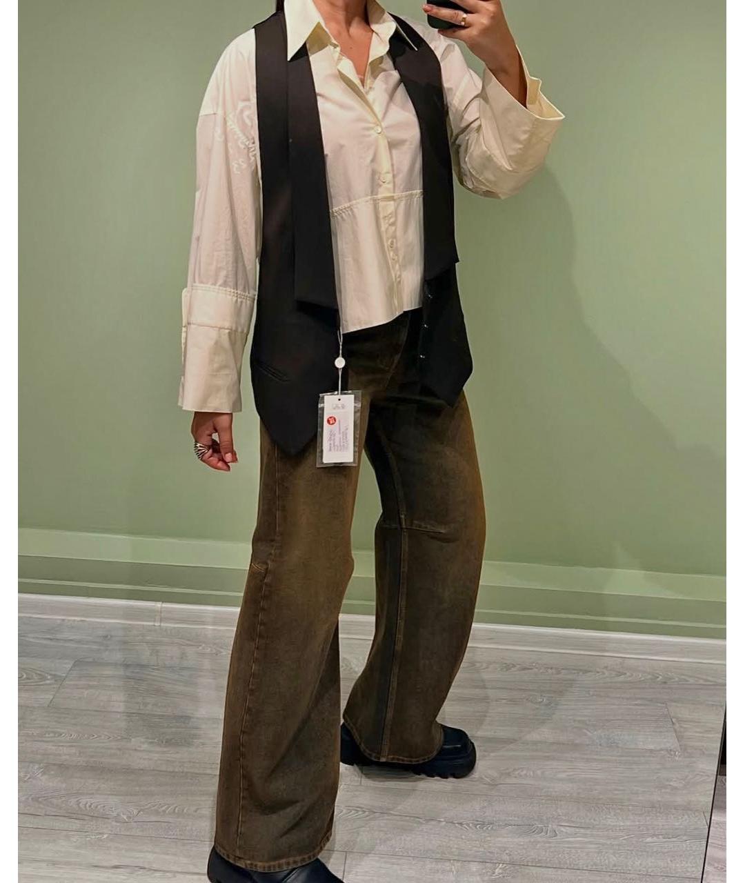 MM6 MAISON MARGIELA Коричневый полиэстеровый жилет, фото 6