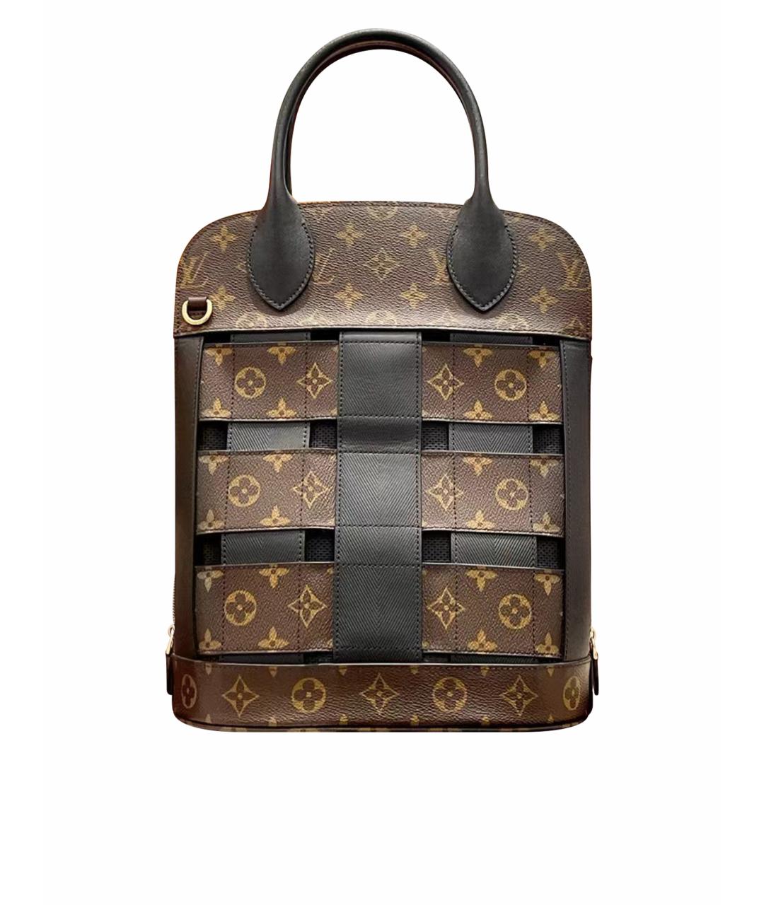 LOUIS VUITTON Коричневая кожаная сумка через плечо, фото 1