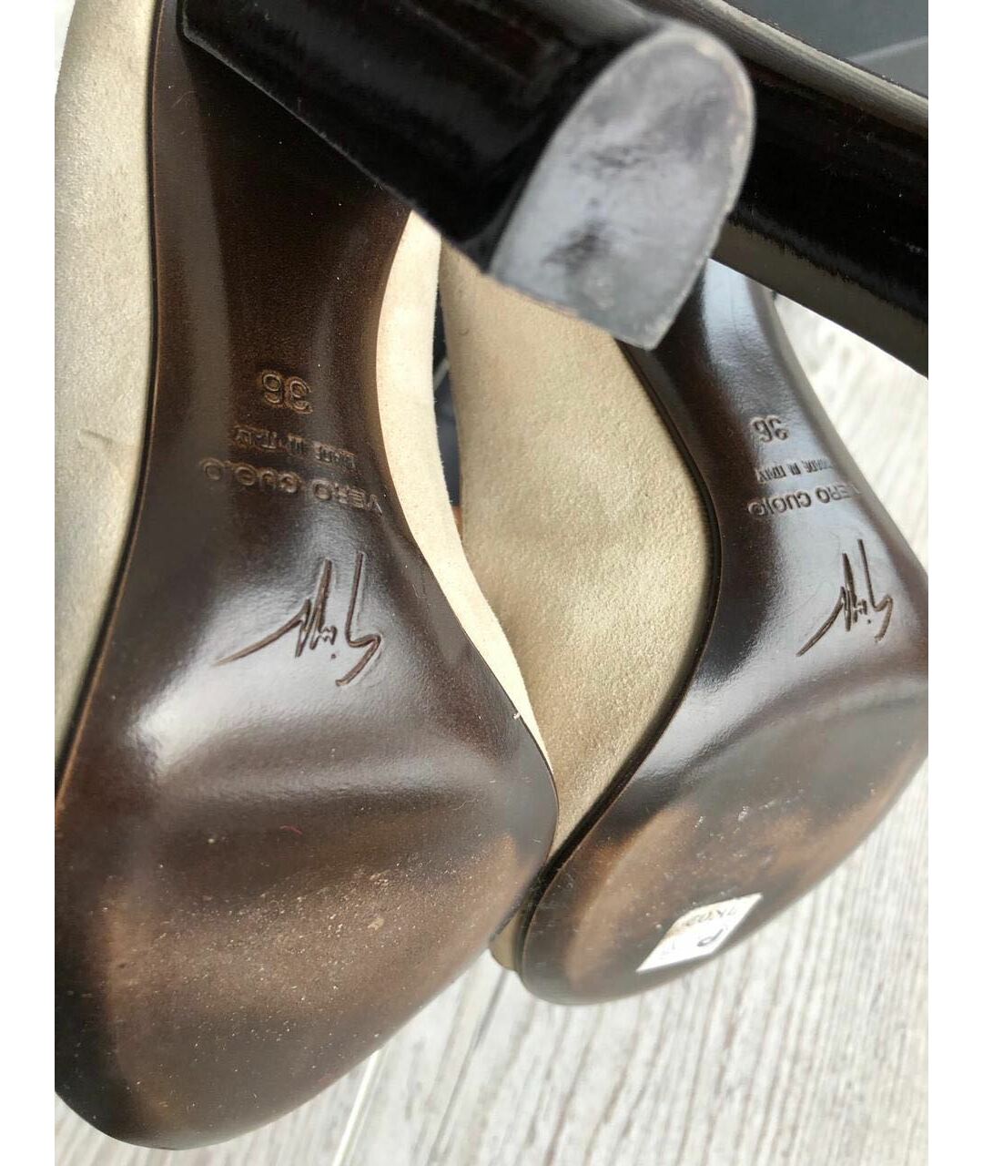 GIUSEPPE ZANOTTI DESIGN Бежевые замшевые туфли, фото 5
