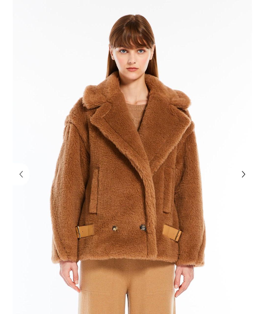 MAX MARA Красная меховая шуба, фото 2