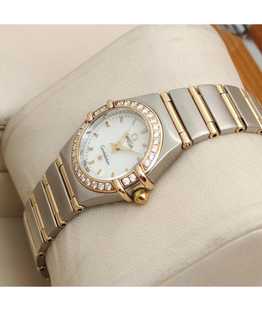 OMEGA Белые часы, фото 6