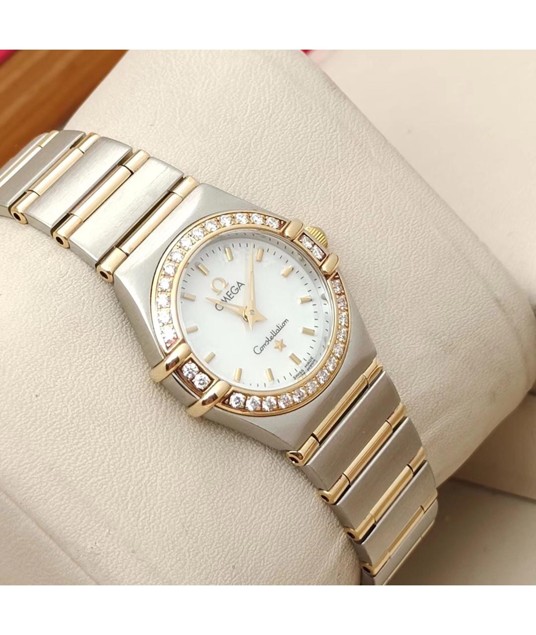 OMEGA Белые часы, фото 7