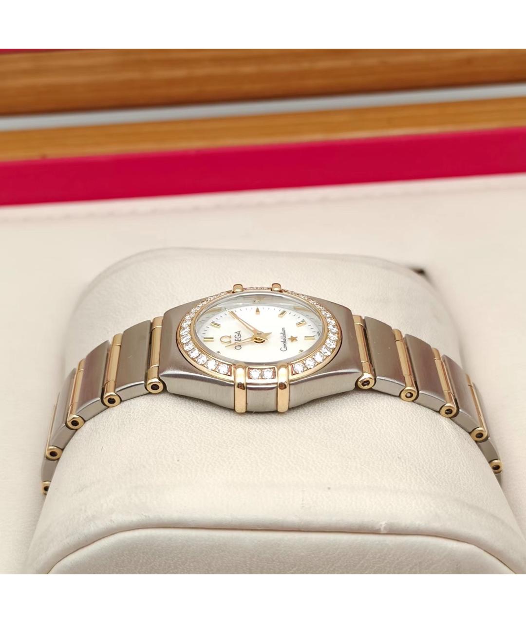 OMEGA Белые часы, фото 5