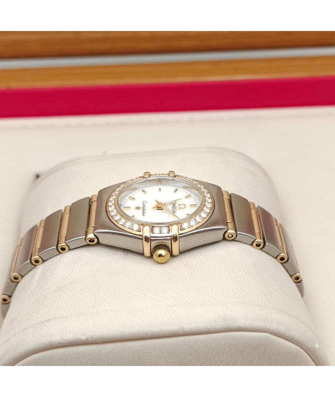 OMEGA Белые часы, фото 4