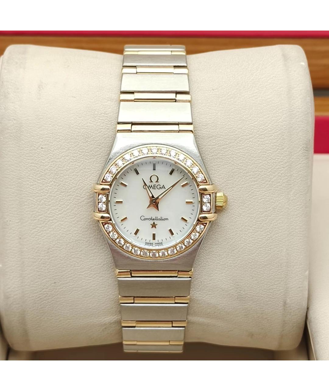 OMEGA Белые часы, фото 2