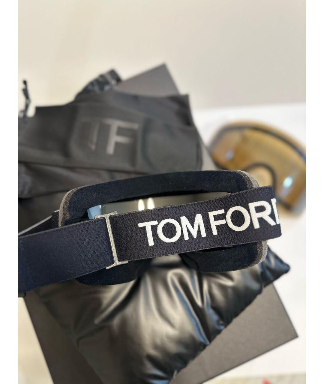 TOM FORD Черные пластиковые солнцезащитные очки, фото 5