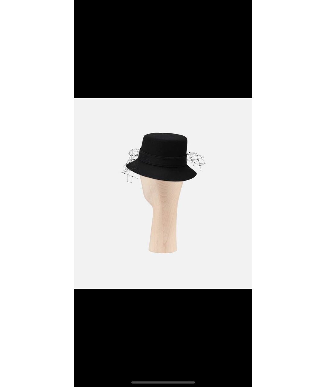 CHRISTIAN DIOR PRE-OWNED Черная шерстяная шляпа, фото 6