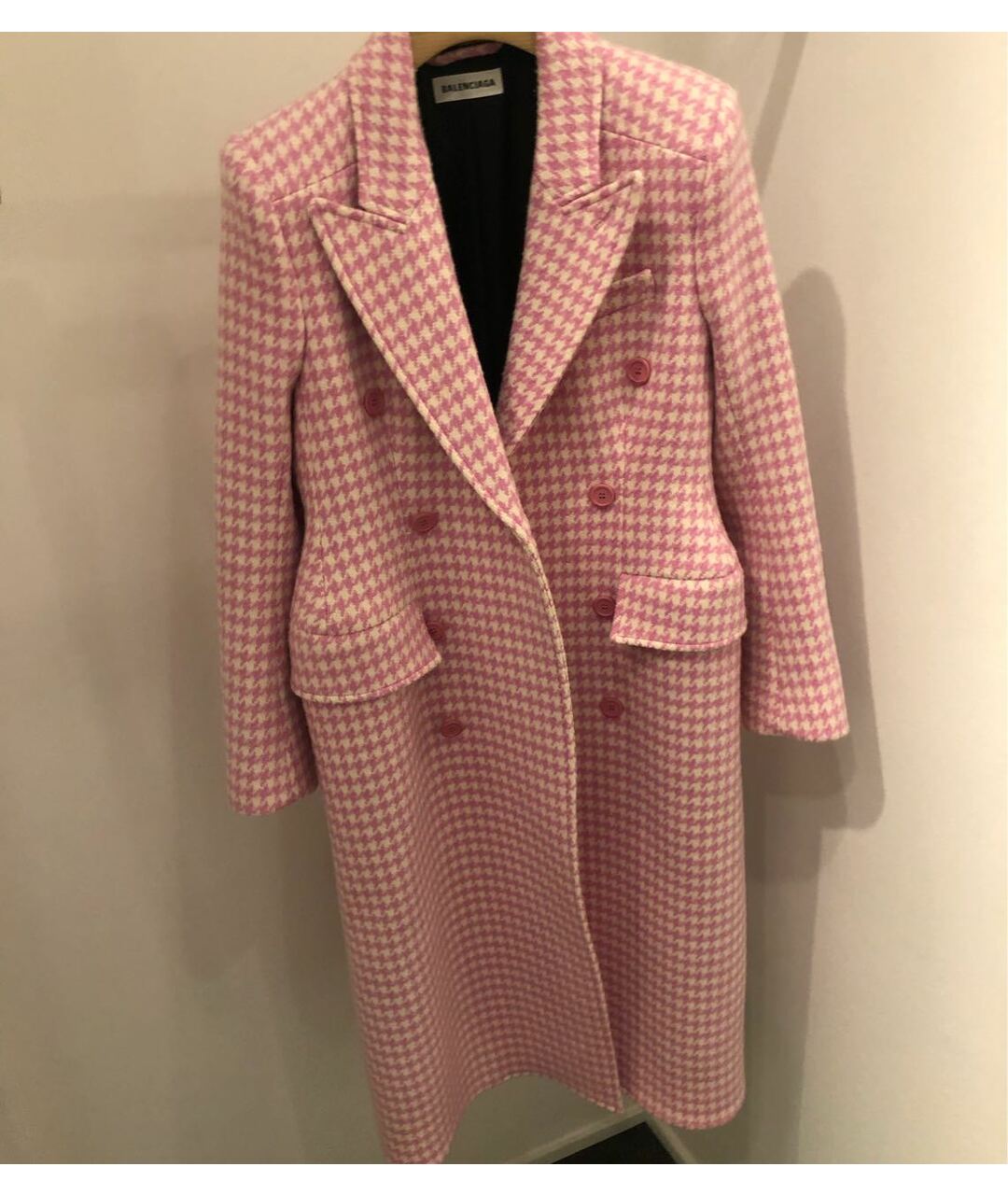 BALENCIAGA Розовое шерстяное пальто, фото 6