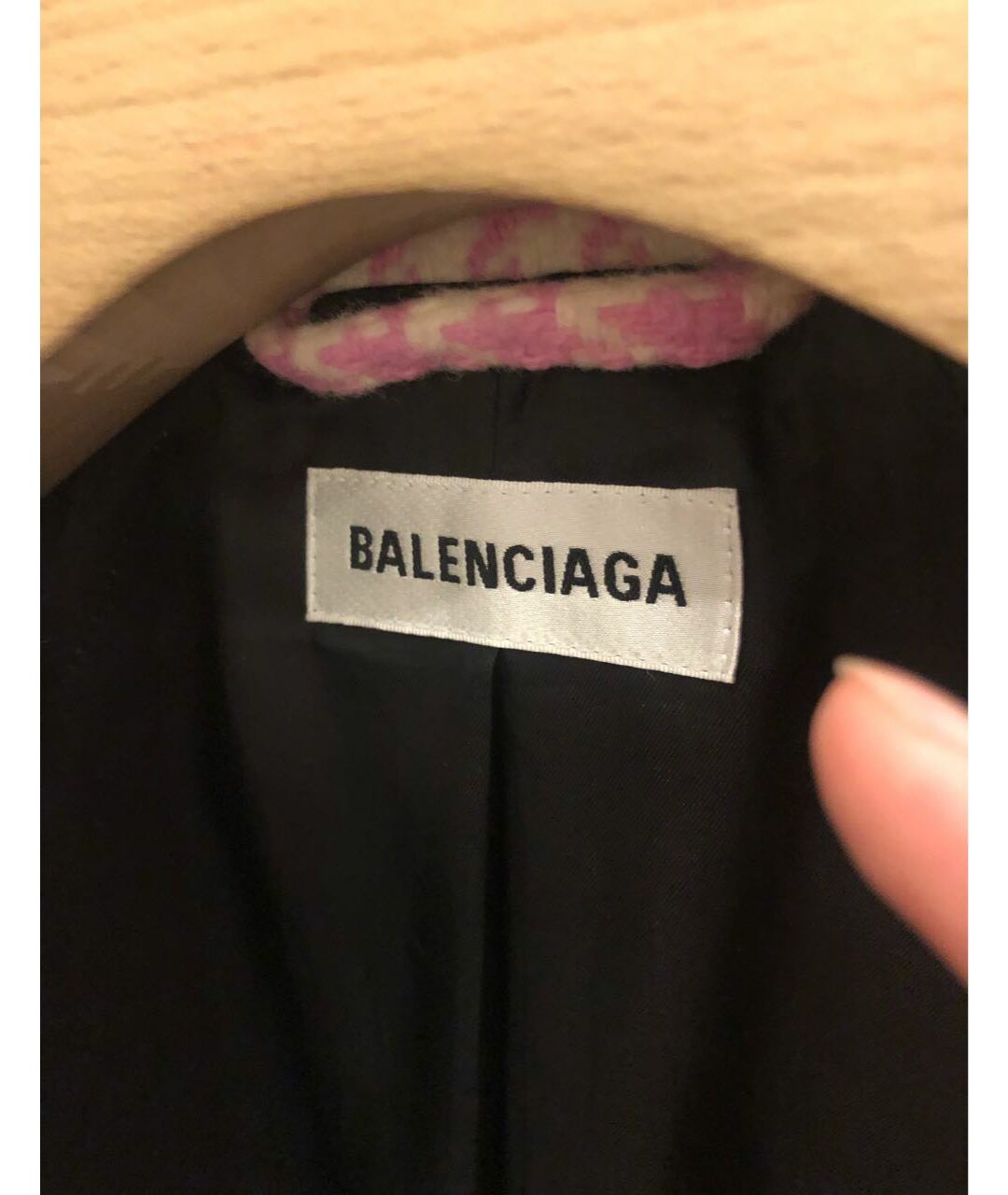 BALENCIAGA Розовое шерстяное пальто, фото 4