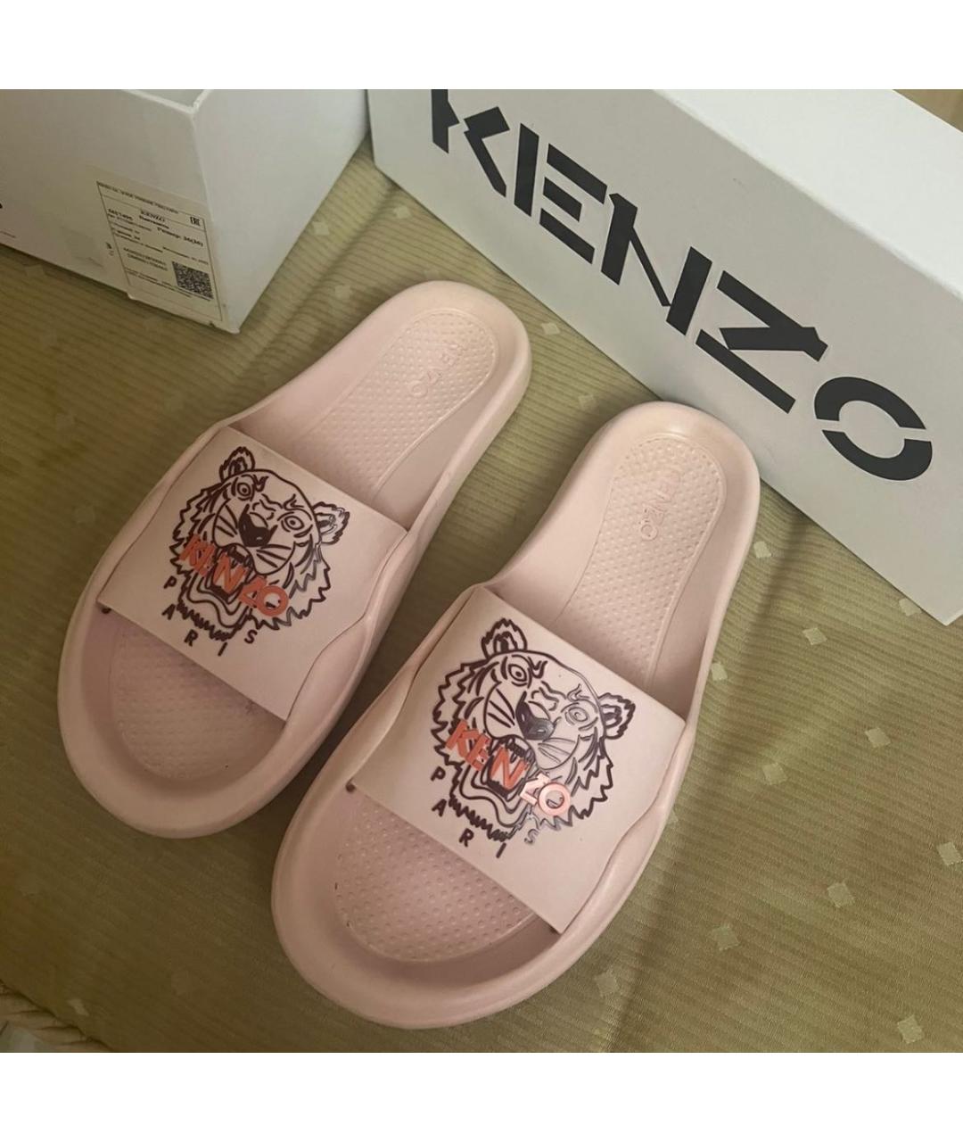 KENZO Розовые шлепанцы, фото 4