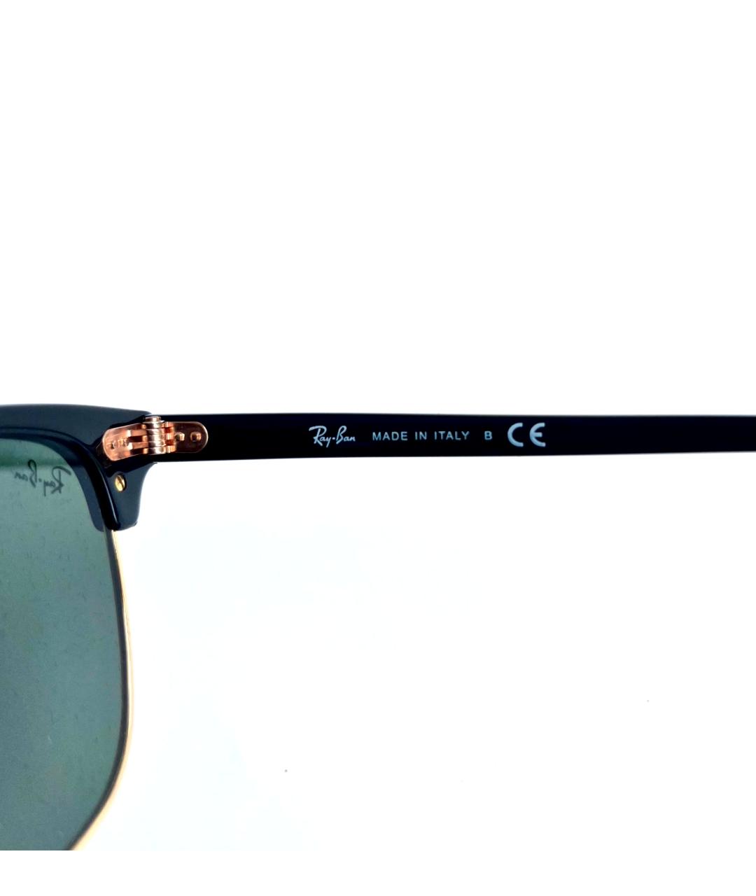 RAY BAN Черные металлические солнцезащитные очки, фото 7