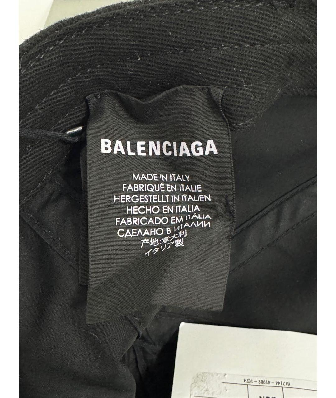 BALENCIAGA Черная хлопковая кепка/бейсболка, фото 6