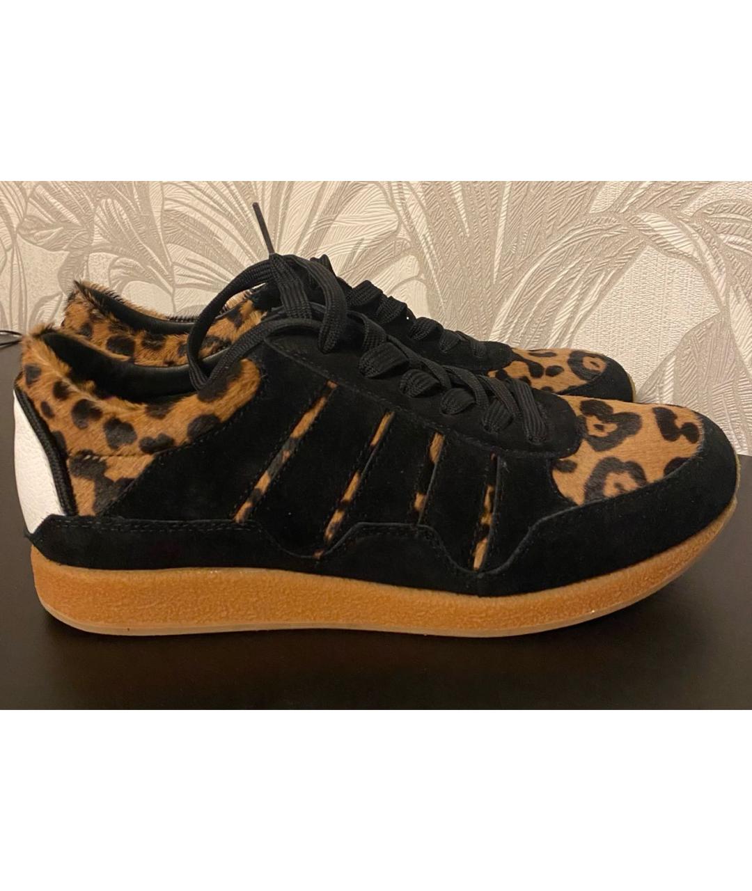 DOLCE&GABBANA Коричневые низкие кроссовки / кеды из лакированной кожи, фото 8