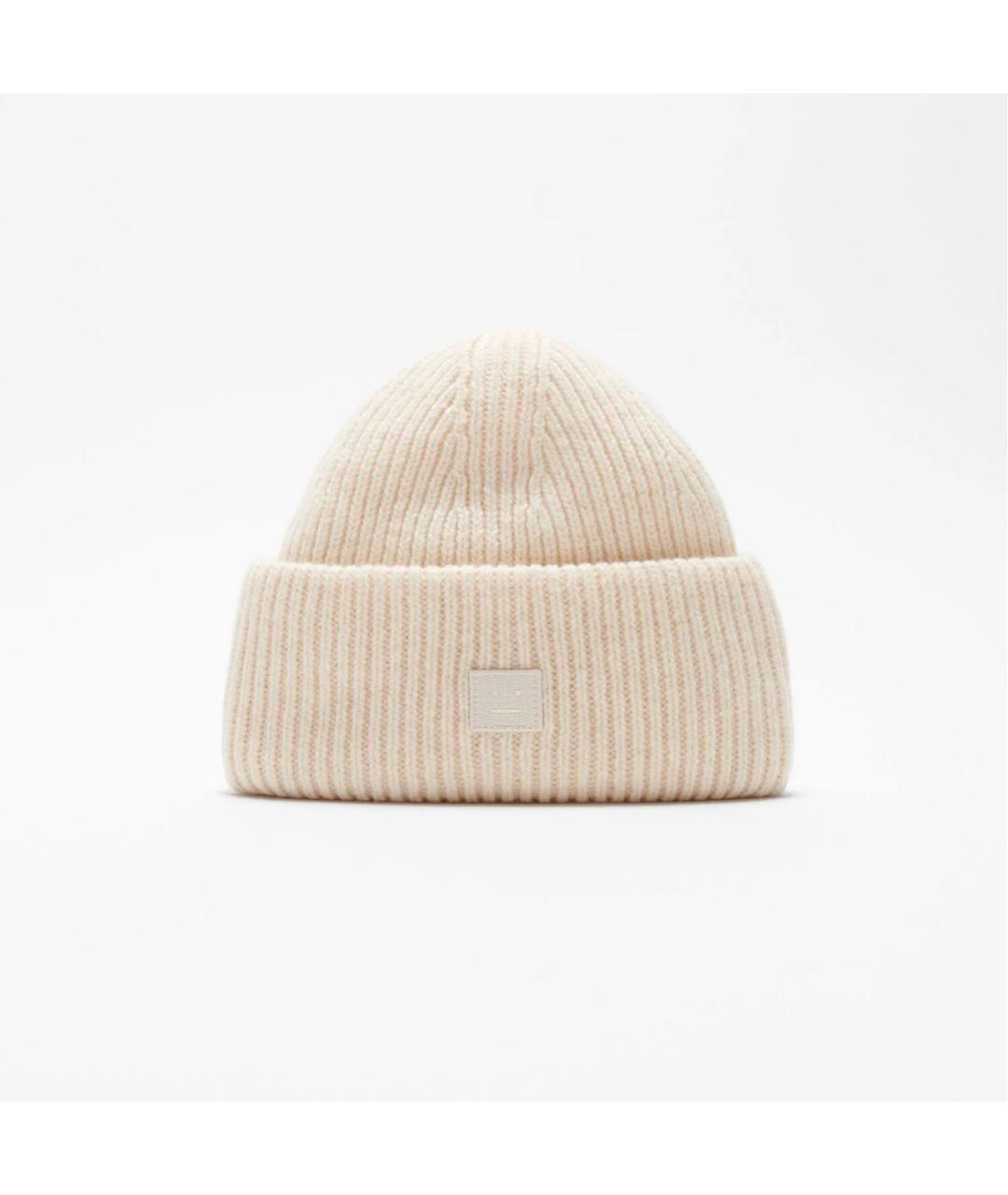 ACNE STUDIOS Бежевая шерстяная шапка, фото 4