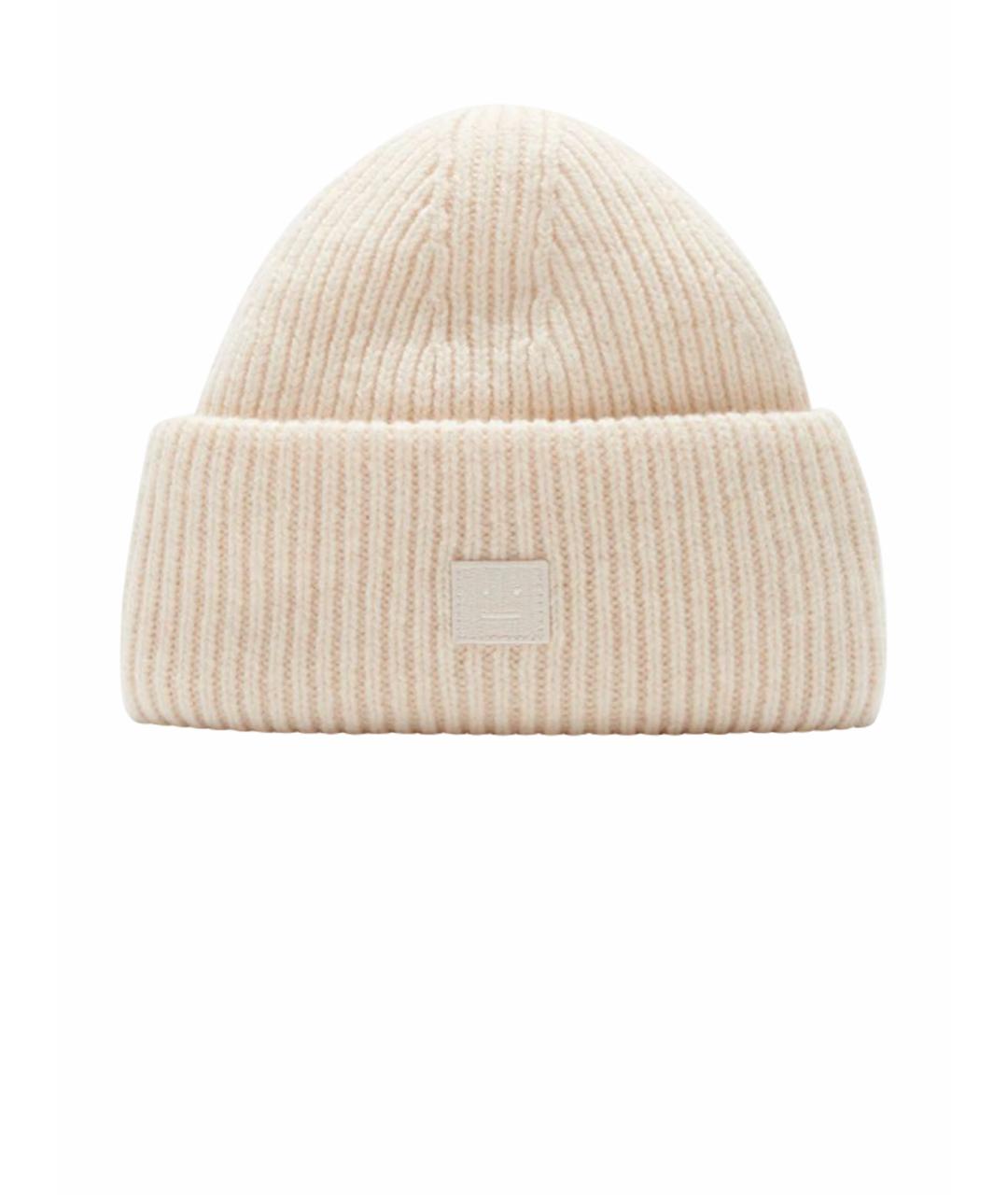 ACNE STUDIOS Бежевая шерстяная шапка, фото 1