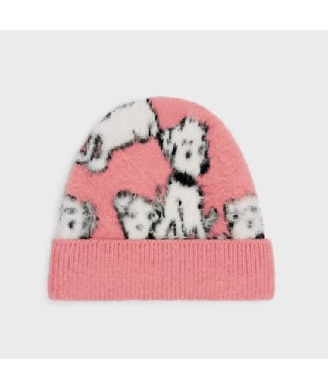 CELINE Коралловая шапка, фото 4