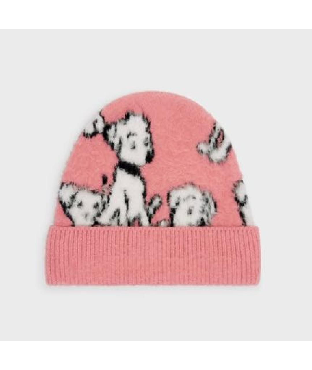 CELINE Коралловая шапка, фото 2