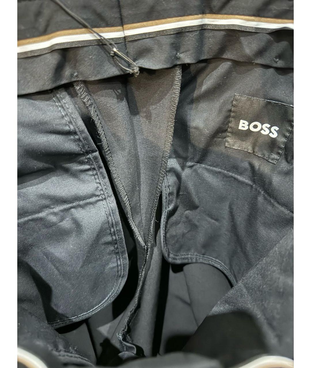 HUGO BOSS Черные хлопковые классические брюки, фото 6