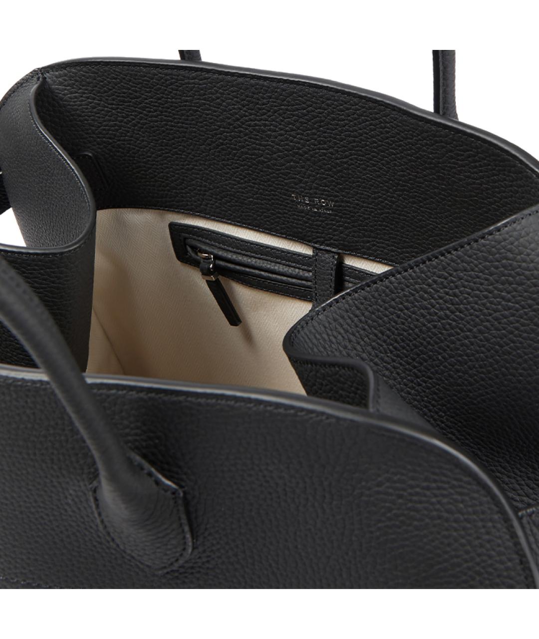 THE ROW Черная кожаная сумка через плечо, фото 3