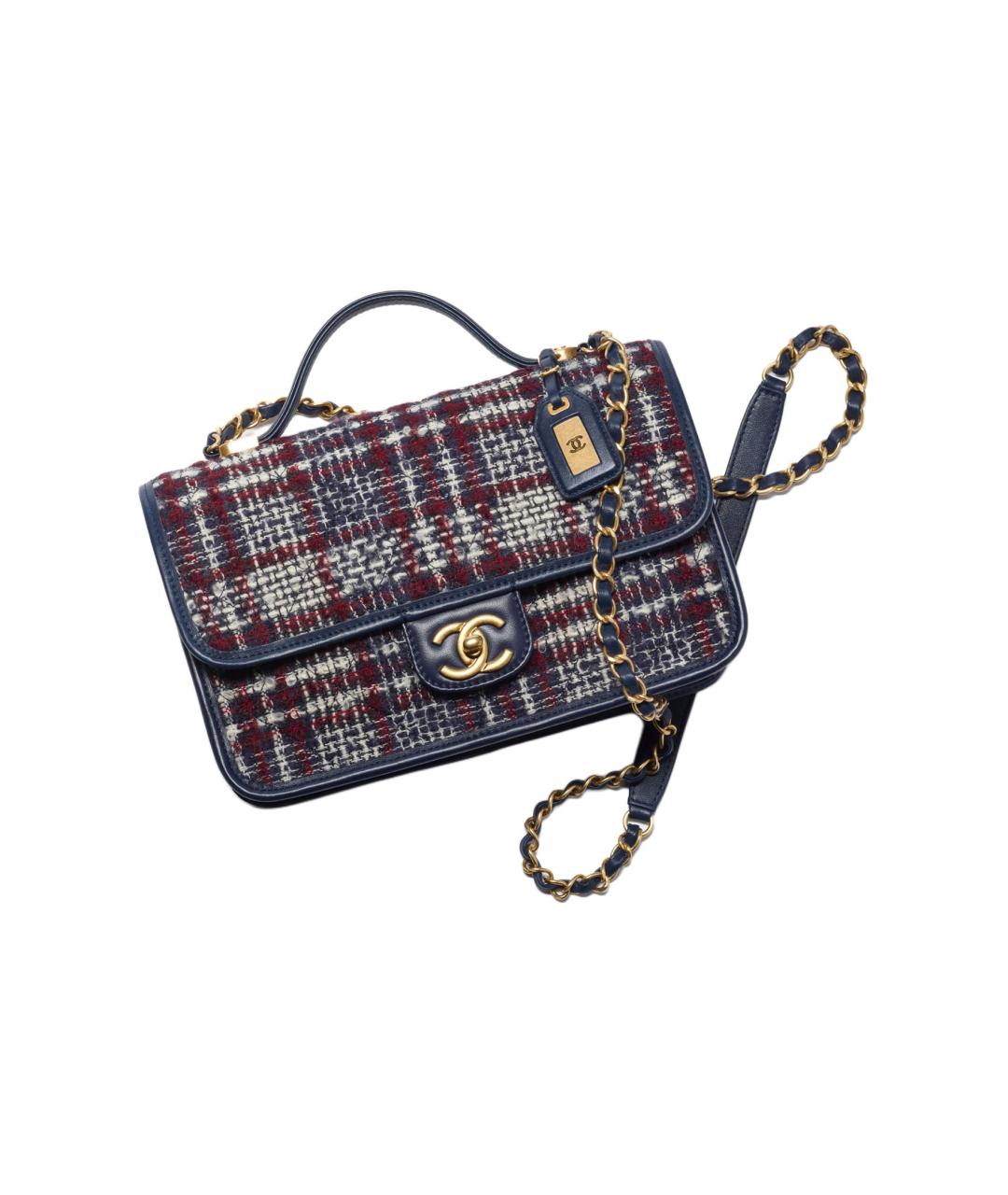 CHANEL Синяя сумка через плечо, фото 1