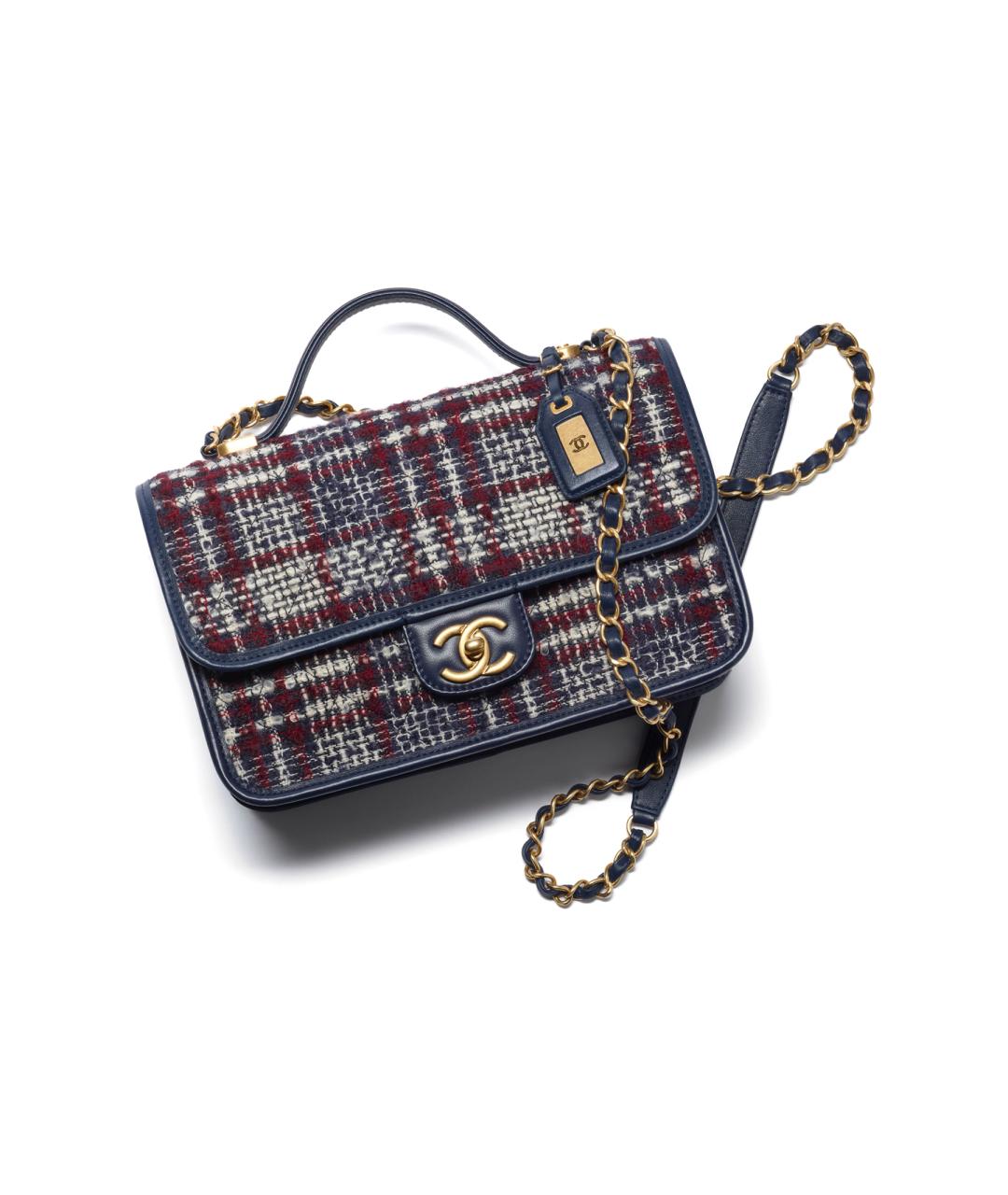 CHANEL Синяя сумка через плечо, фото 2