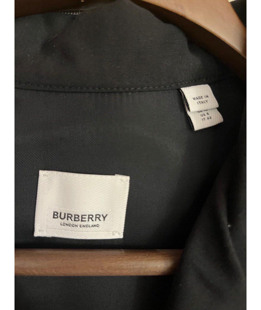 BURBERRY Черное шерстяное платье, фото 4