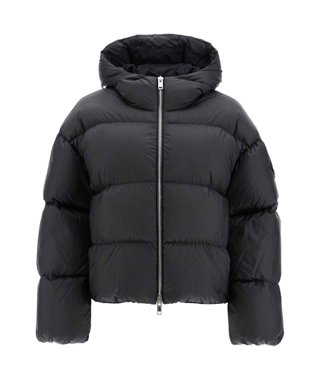 MONCLER Черный пуховик, фото 1