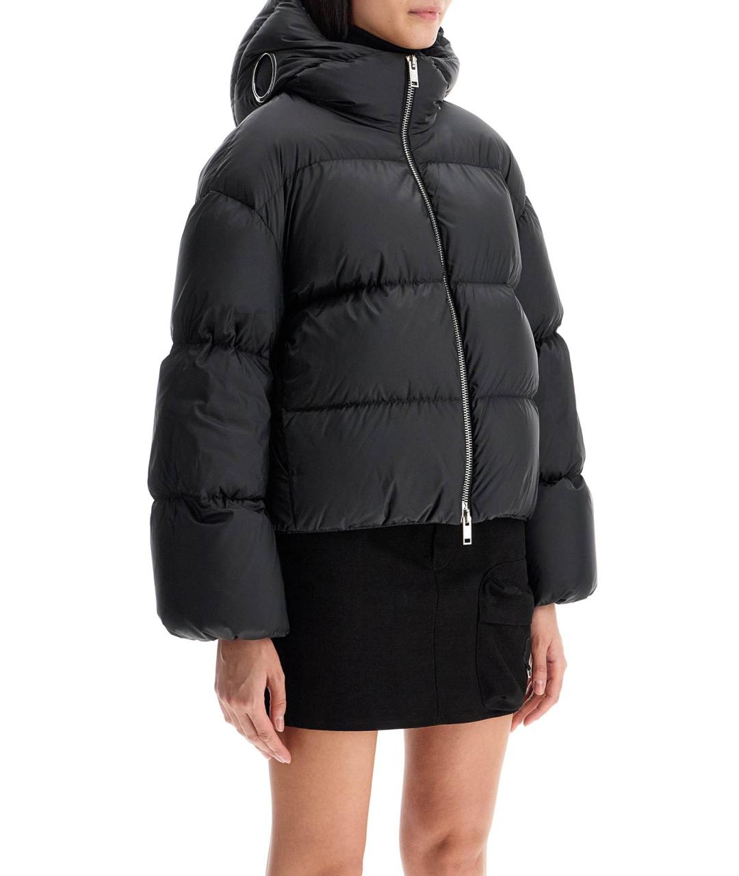 MONCLER Черный пуховик, фото 2