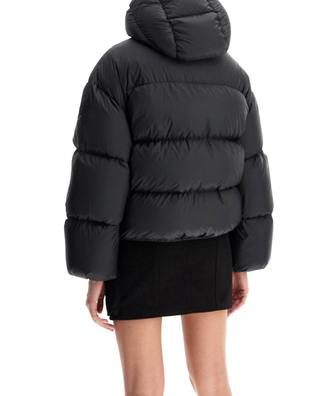 MONCLER Черный пуховик, фото 3