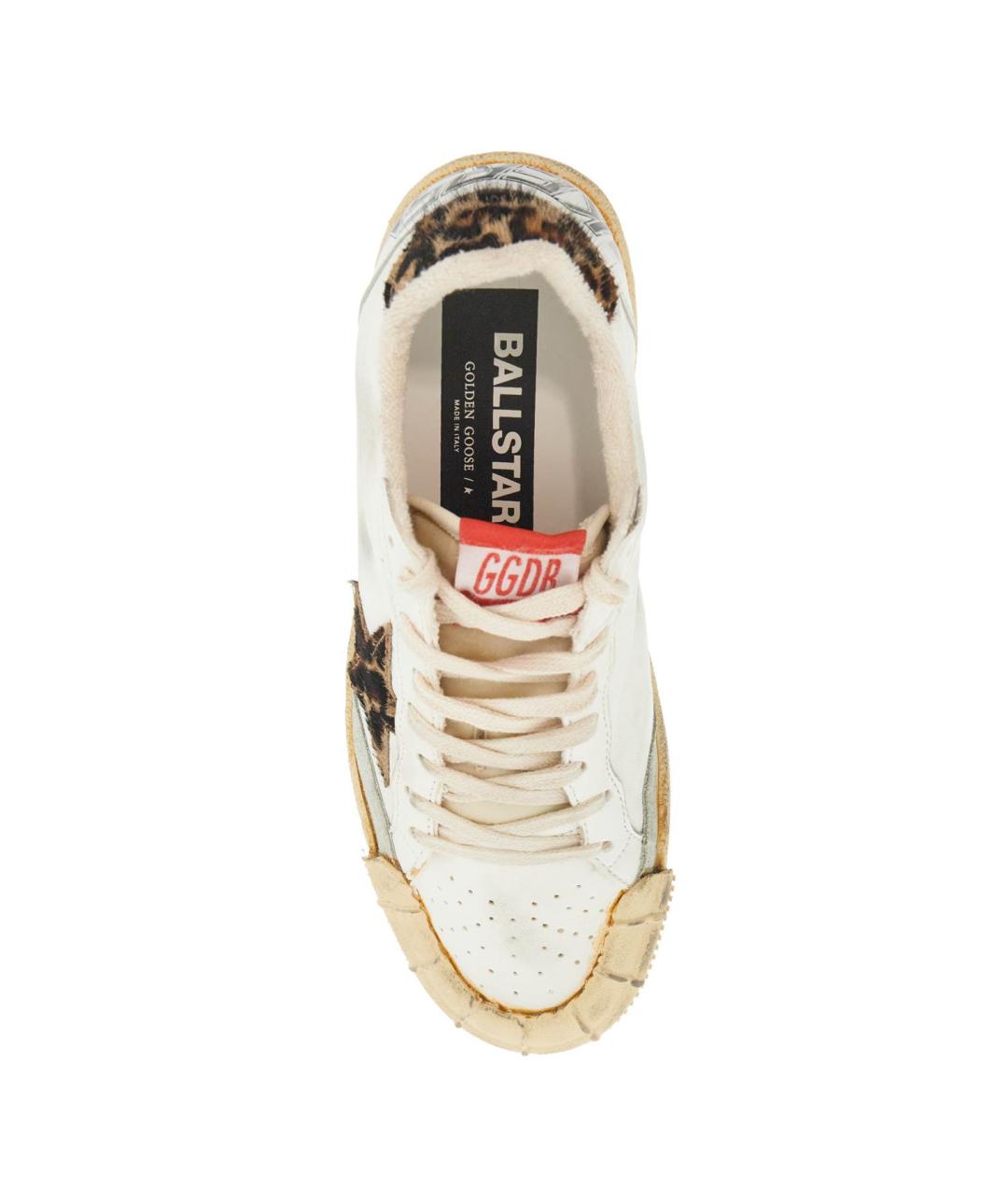 GOLDEN GOOSE DELUXE BRAND Белые кожаные кроссовки, фото 2