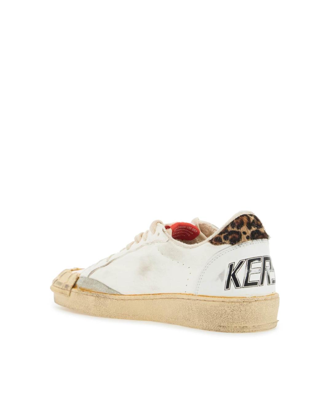 GOLDEN GOOSE DELUXE BRAND Белые кожаные кроссовки, фото 3